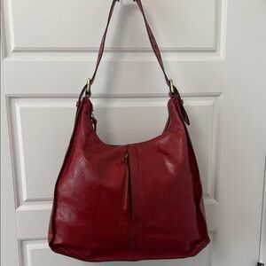 Hobo Marley Genuine Leather Logan Berry Shoulder Bag Adjustable Strap